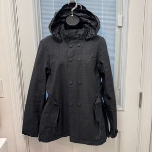 REI Lined Raincoat Removable Hood